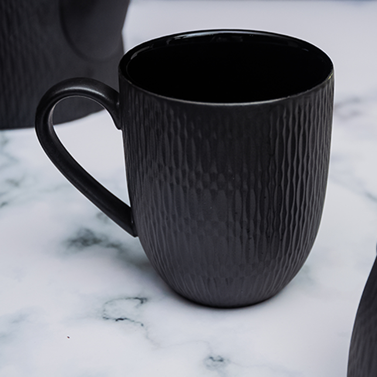 Custom Ceramic Black Mugs (2)