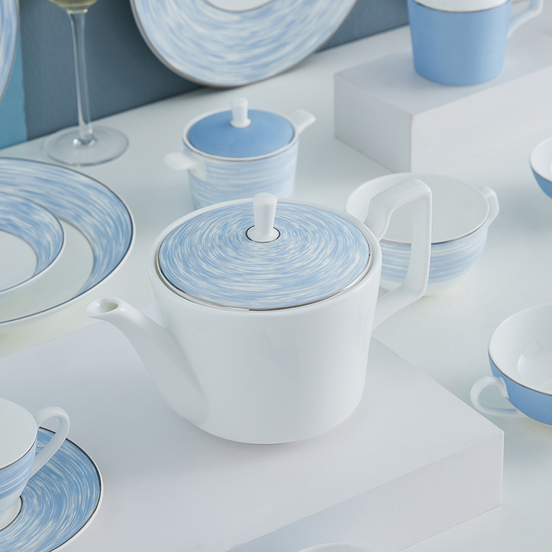 Custom Decal Porcelain Teapot 2