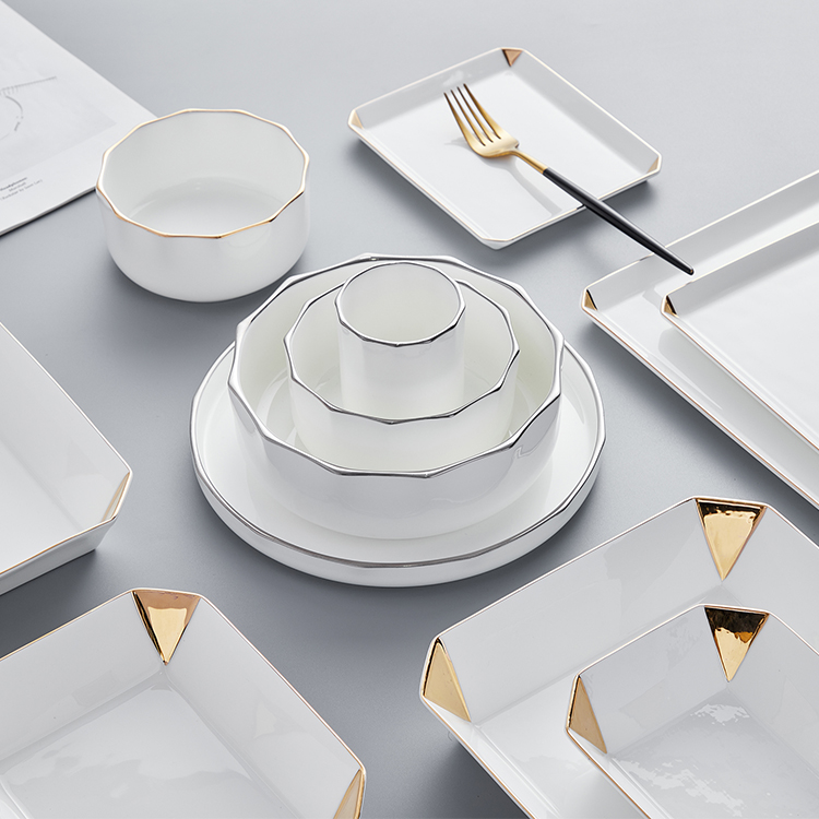 Custom shape dinnerware sets
