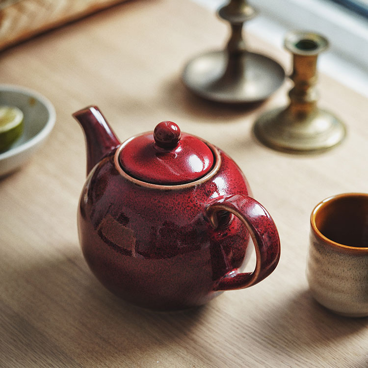 Customized Color porcelain Teapot Coffee Pot (2)