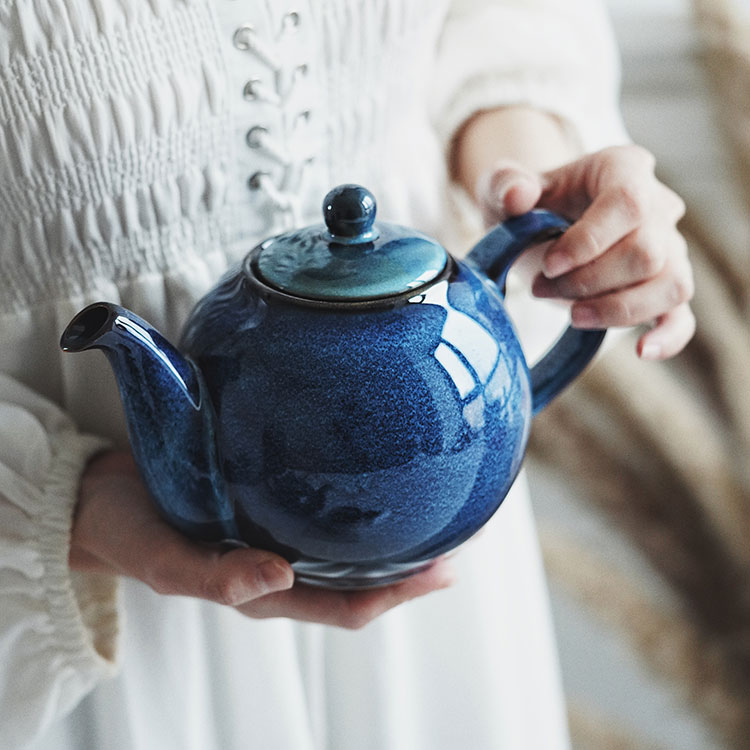 Customized Color porcelain Teapot Coffee Pot (3)