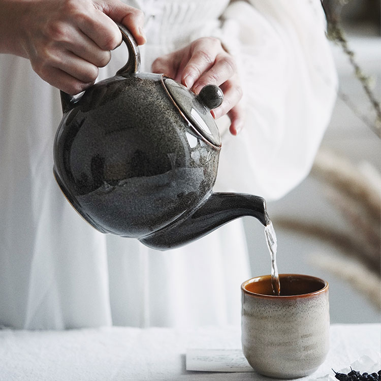 Customized Color porcelain Teapot Coffee Pot (5)