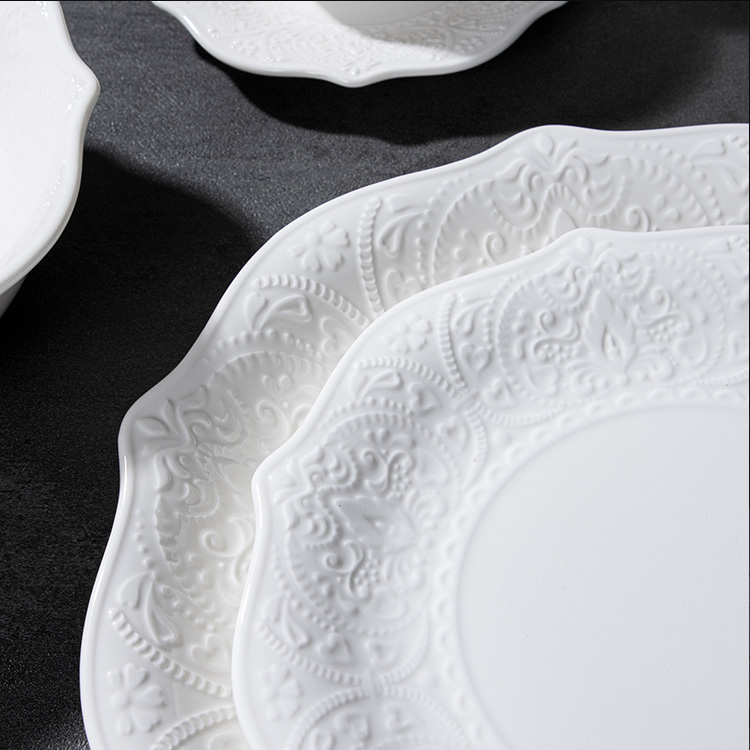 Different shapes high temperature porcelain plates