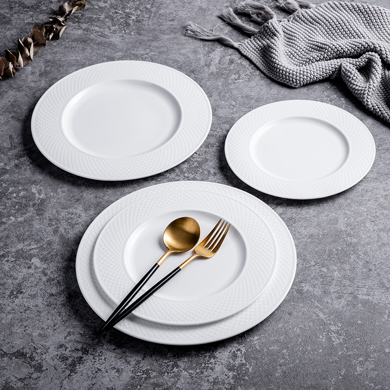 Fine bone china round plate (2)