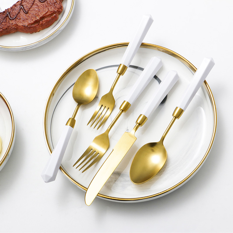 Knife fork spoon flatware sets cutlery set (2)