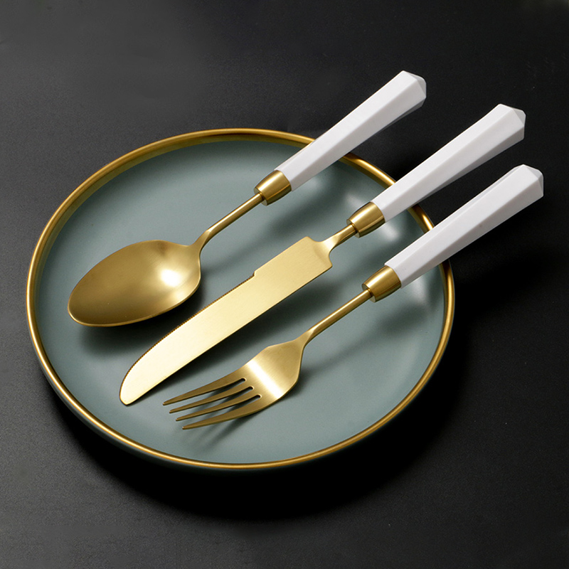 Knife fork spoon flatware sets cutlery set (3)