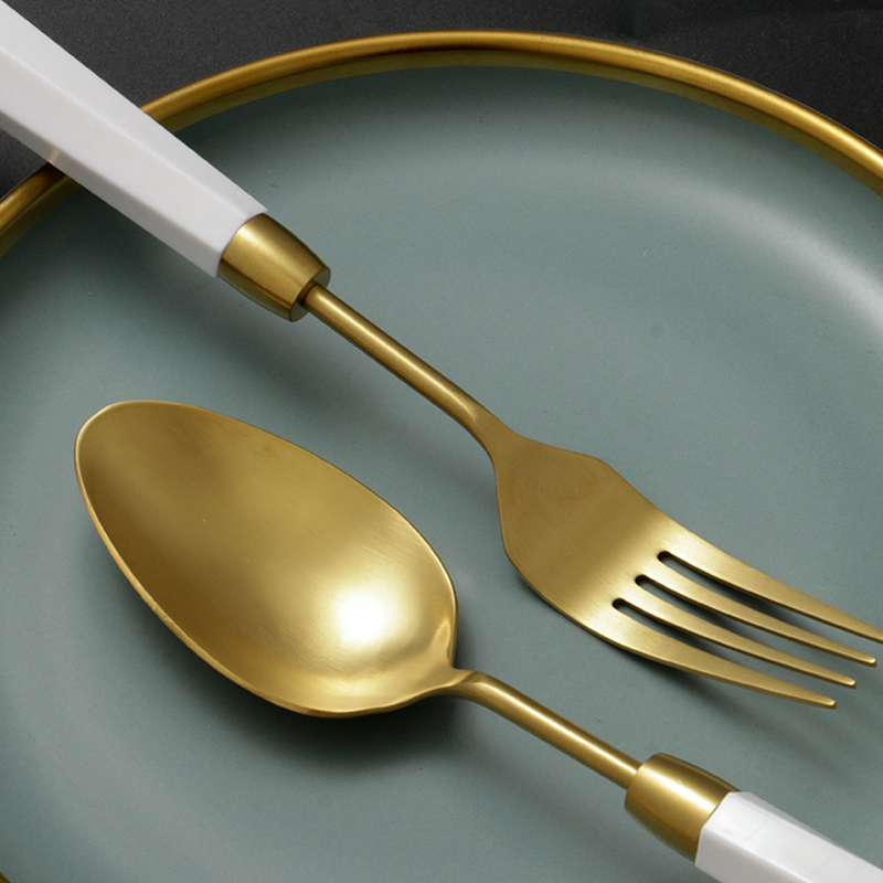 Knife fork spoon flatware sets cutlery set (4)