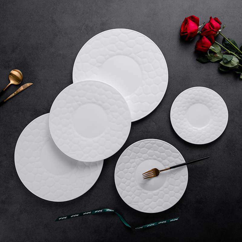 Luxury dinnerware restaurant porcelain plates 2
