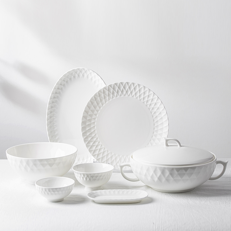 Pure white tableware sets (1)