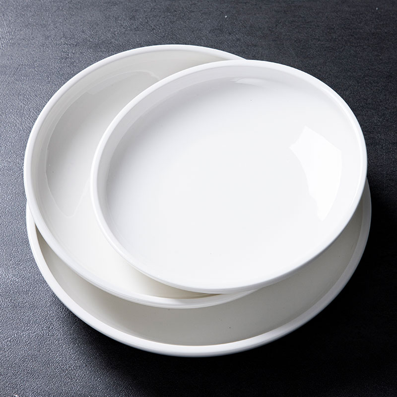 Round straight side plates