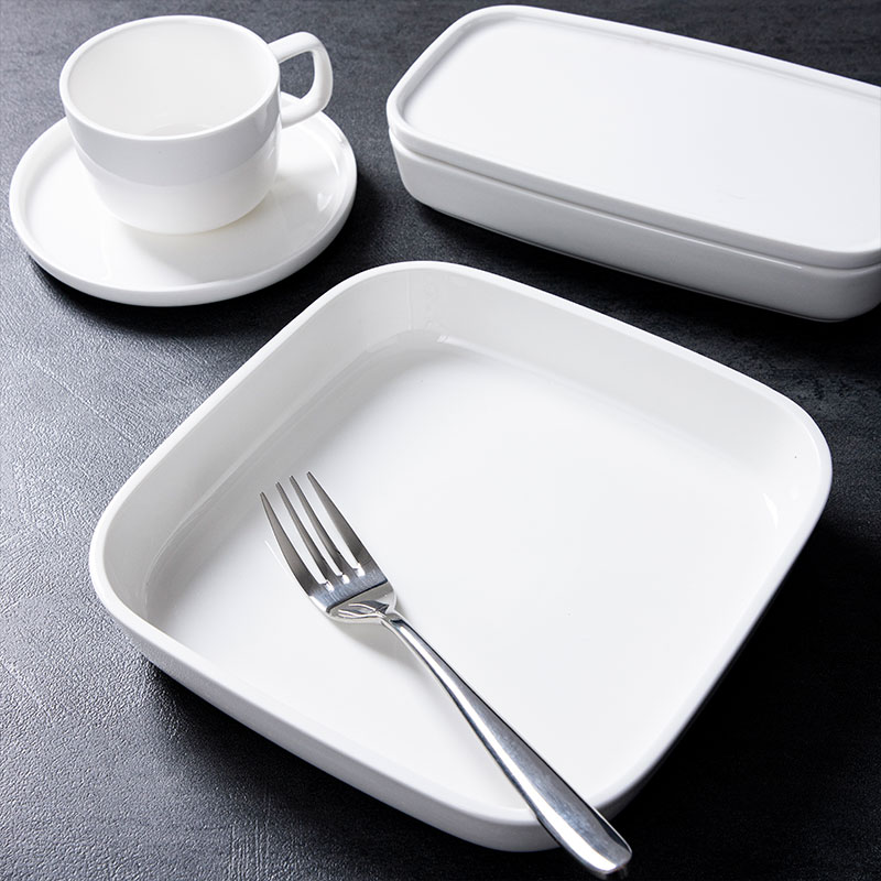 Square straight side plates