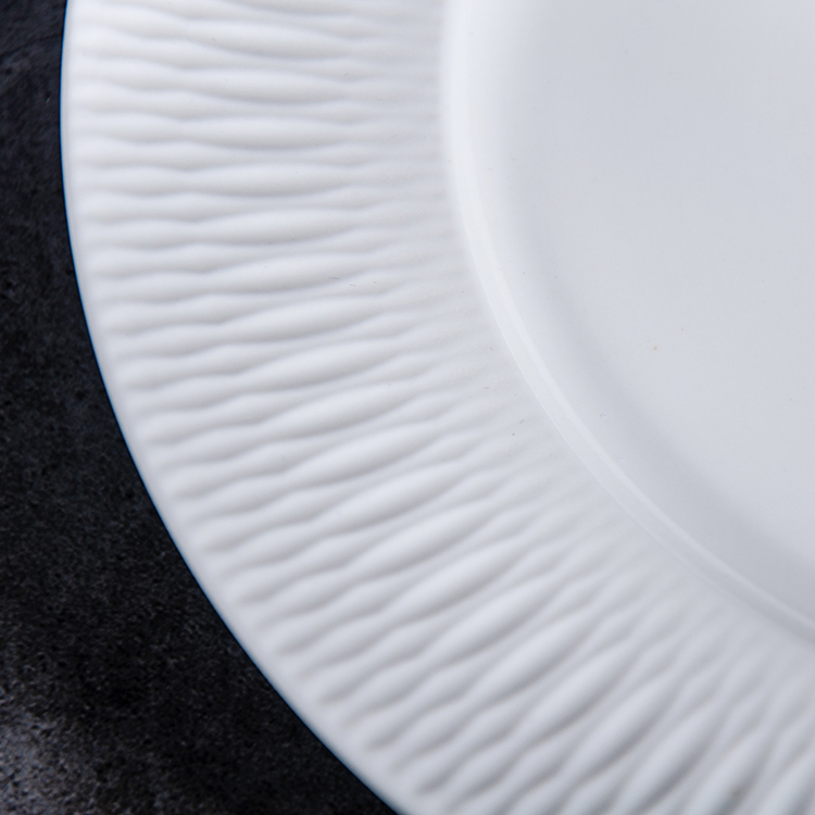 porcelain dinner plate rim