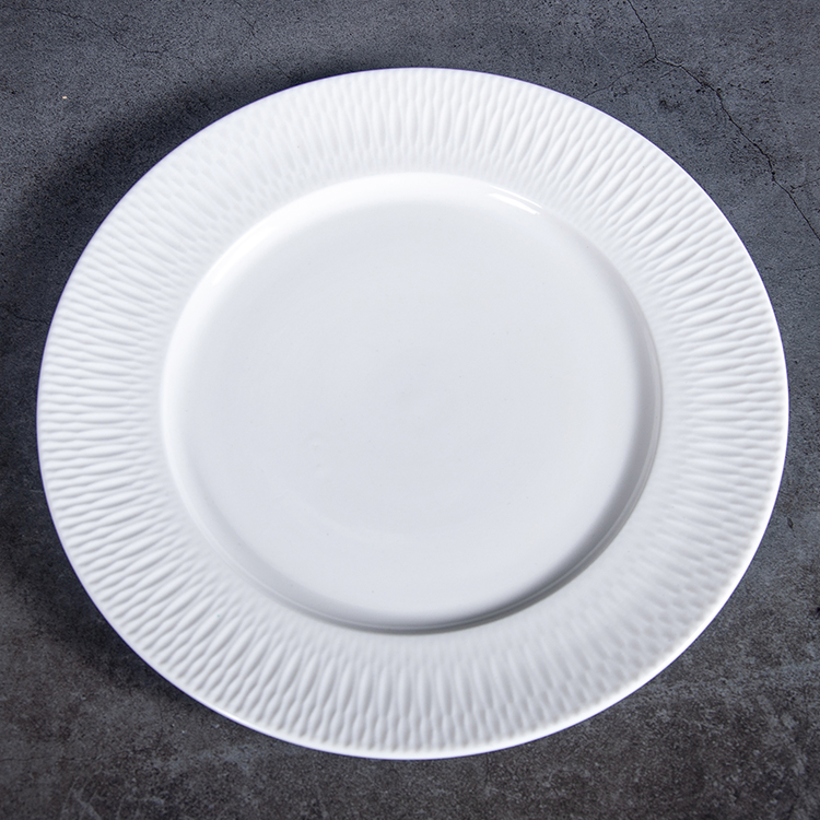 White ceramic plates supplier