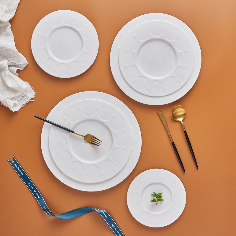white bone china dishes plates