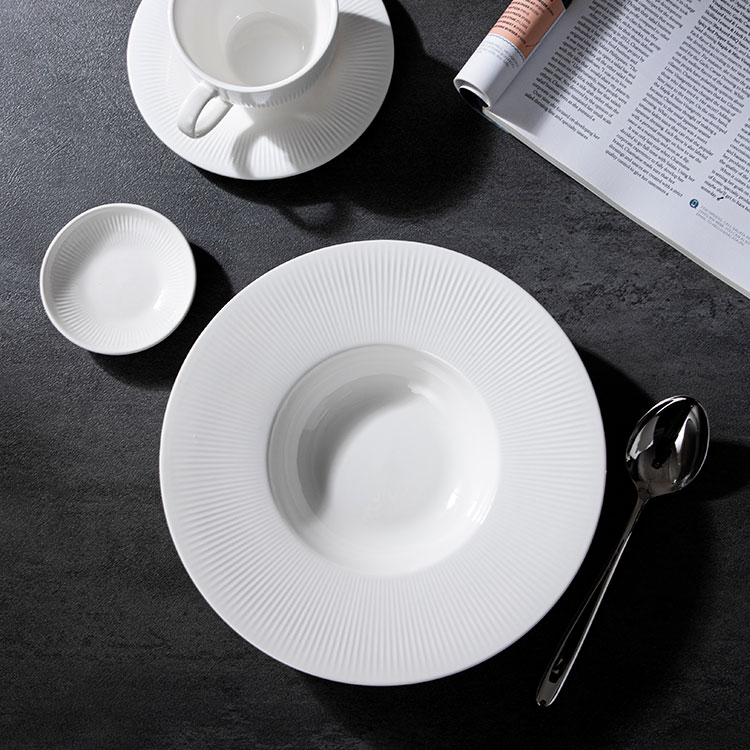 White Porcelain Pasta Bowls