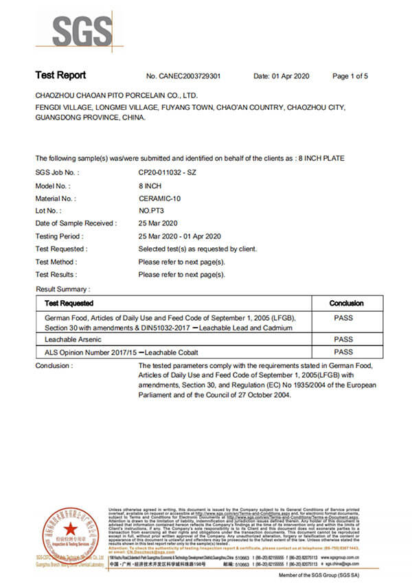 Certificaciones de productos