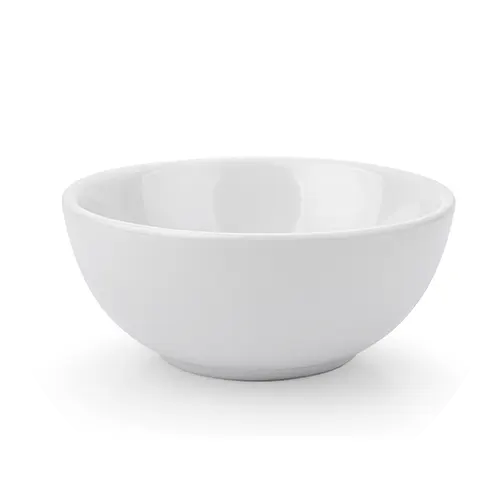 Plain white bowl