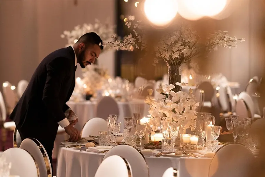 wedding table setting