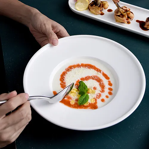 the chef preparing the meal