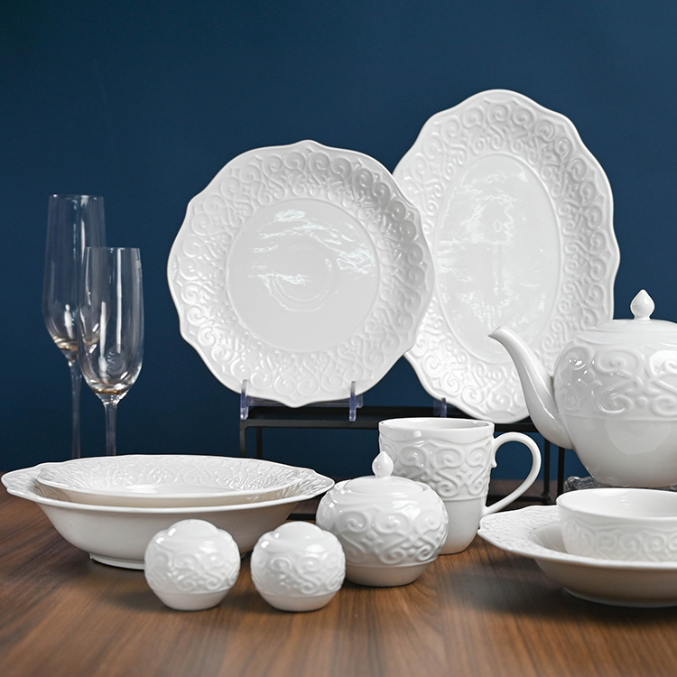 white dinnerware sets for restaurants