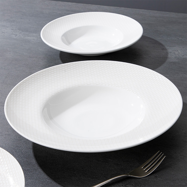 white dinner plates set