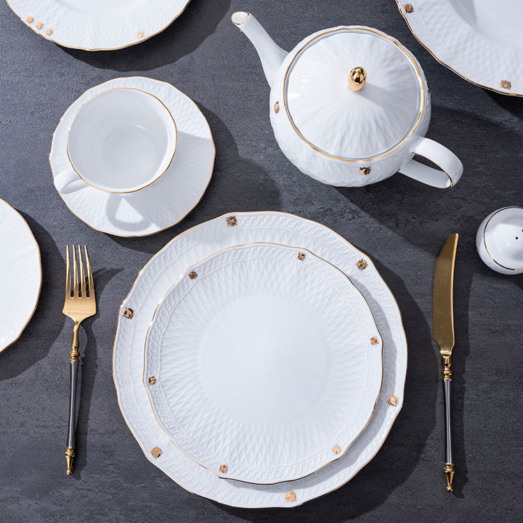 custom white porcelain dinner sets luxury (3)