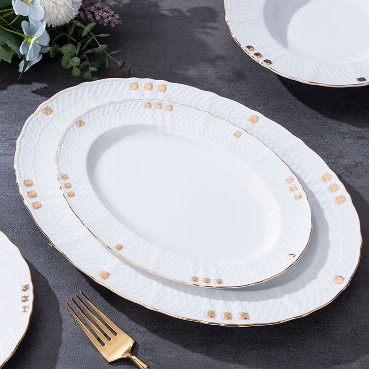 custom white porcelain dinner sets luxury (4)