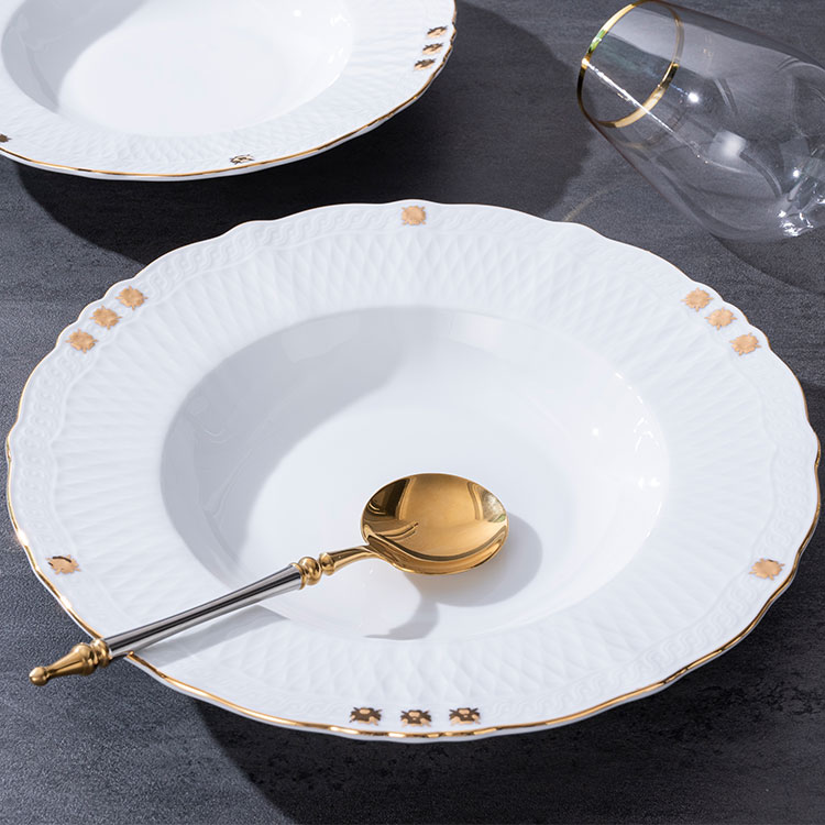 custom white porcelain dinner sets luxury (5)