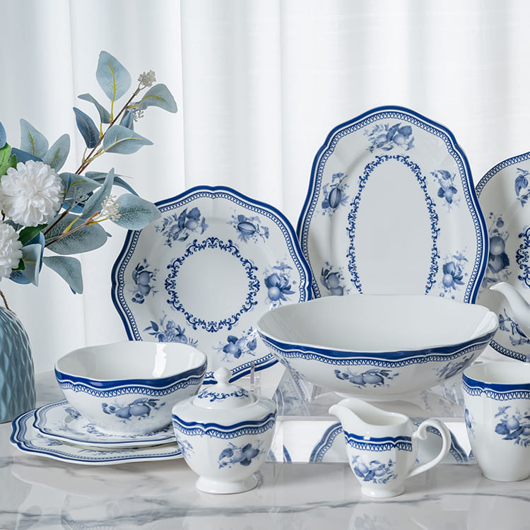 White Fine Porcelain Serving Bowls (1)