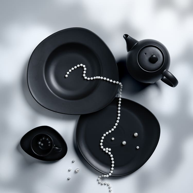 Azure Collection black dinner set (3)