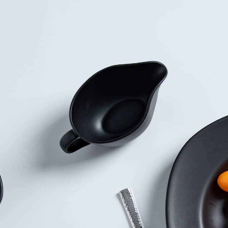 Azure Collection black dinner set (5)