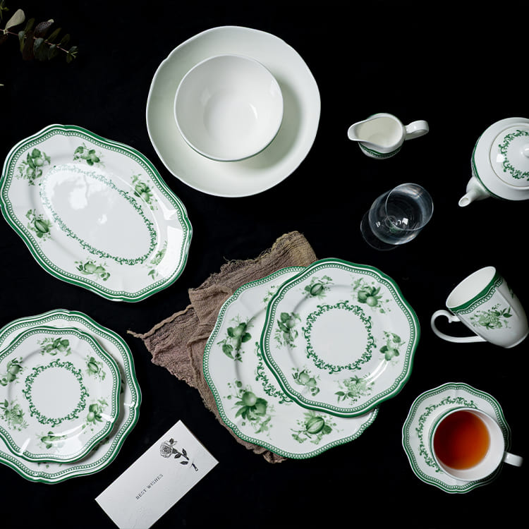 Eleganz Schönheit(Grün) Kollektion Tafelservice (1)