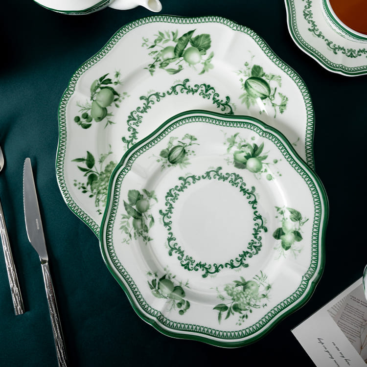Eleganz Schönheit(Grün) Kollektion Tafelservice (2)