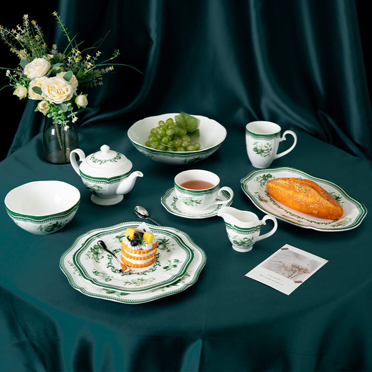 Elegance Beauty(Green) collection dinner set (3)
