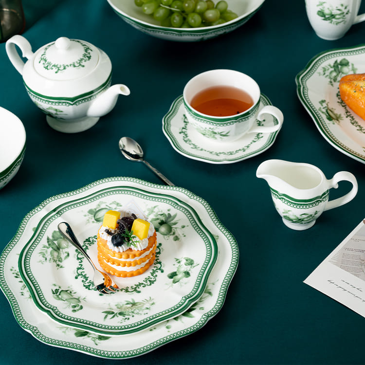Eleganz Schönheit(Grün) Kollektion Tafelservice (4)