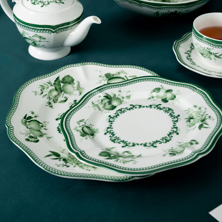 Elegance Beauty(Green) fine porcelain plates (1)