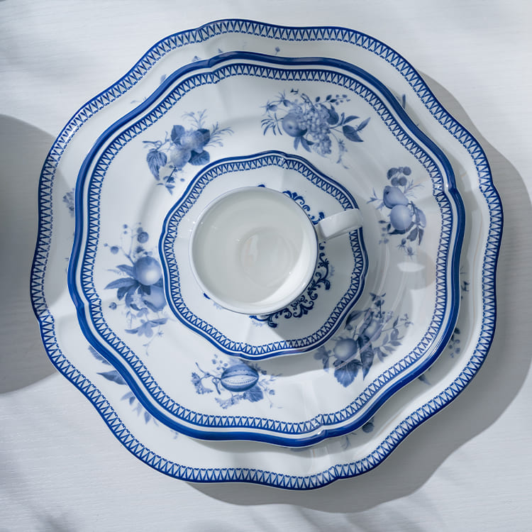Elegance Beauty(blue) collection dinner set (2)