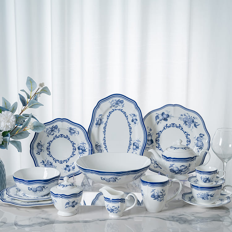 Elegance Beauty(blue) collection dinner set (3)