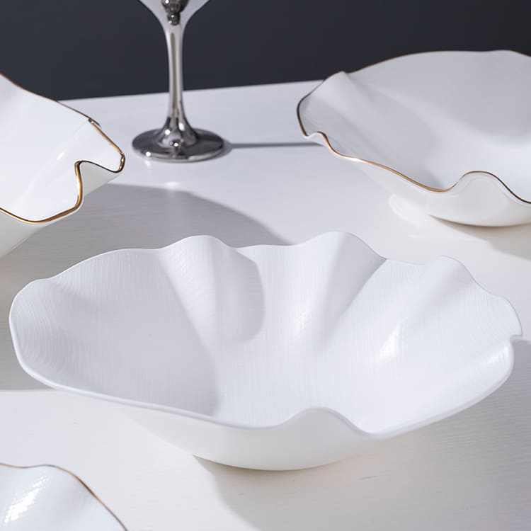 Modern Deep Salad Serving Bowl Bone China (1)