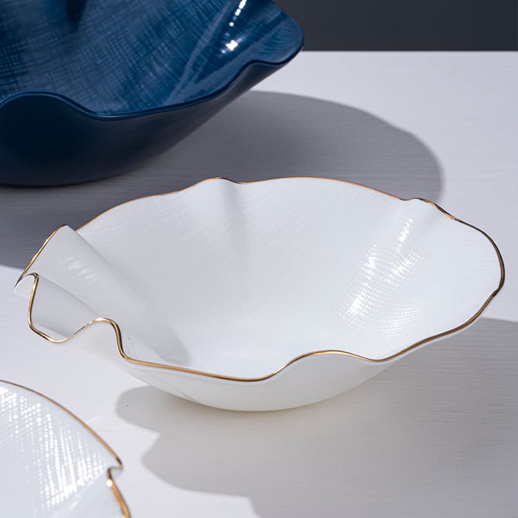 Modern Deep Salad Serving Bowl Bone China (2)