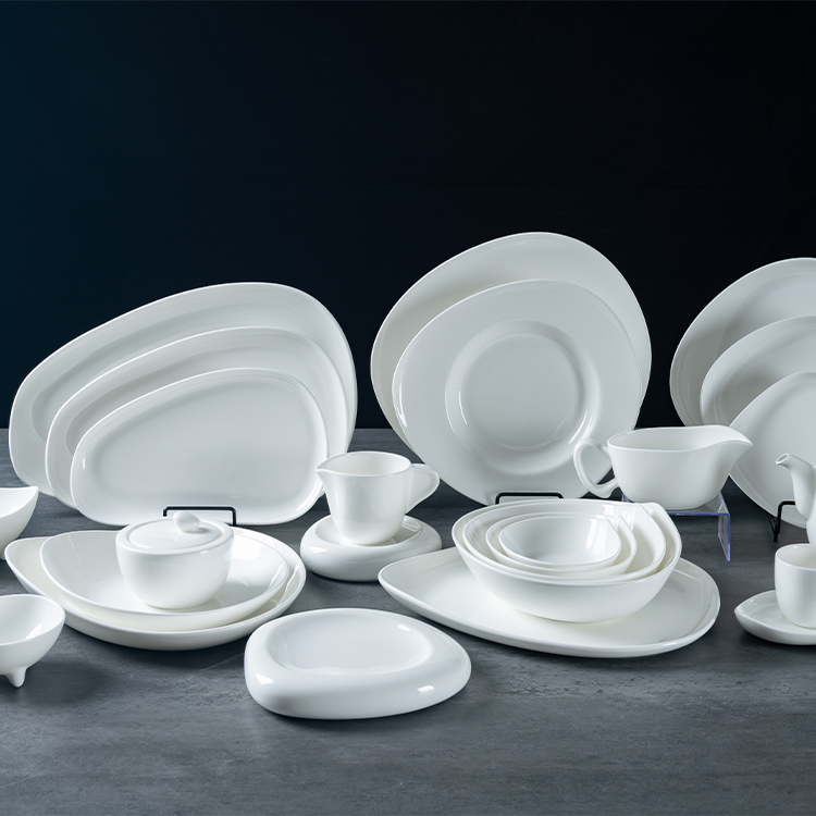 Non Toxic White Fine Porcelain Dinner Set (2)