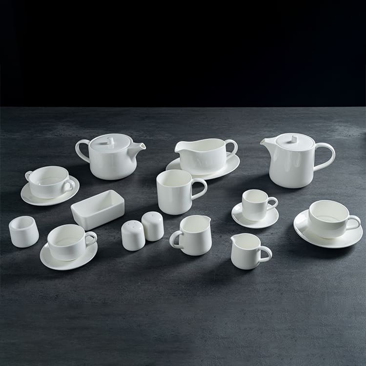 Pantheon Tea & Coffee Cup Set Fine Porcelain (2)