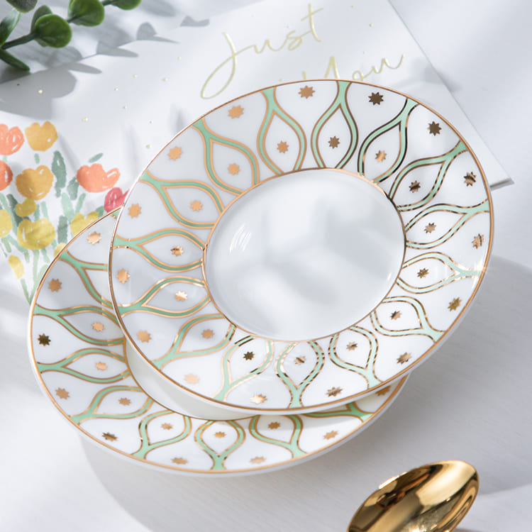 Pfauen-Kaffeetasse und Untertasse im Set 5 Stk (4)