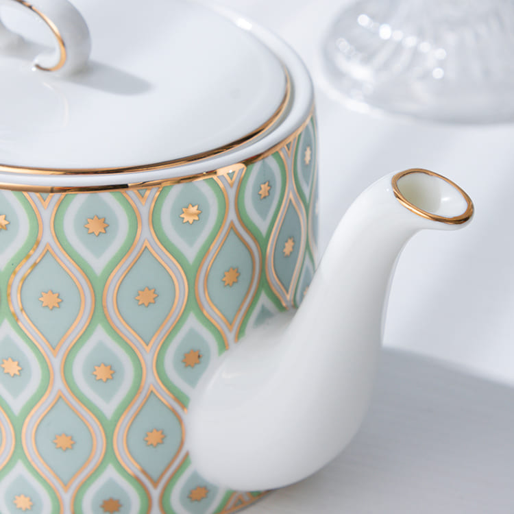 Pfauen-Kaffeetasse und Untertasse im Set 5 Stk (8)