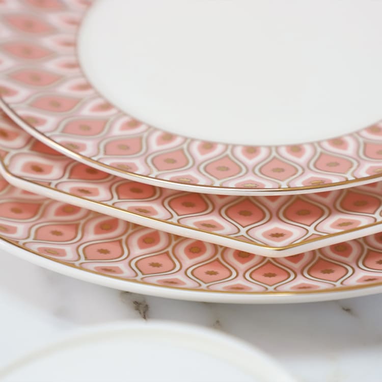 Pfauen-Oktagon-Teller, Luxus-Geschirr (3)