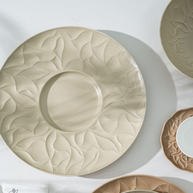 Vientiane Flower Shaped Plate Bone China (6)