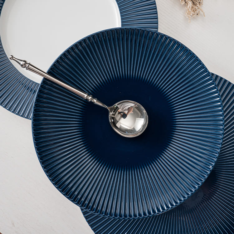 Prato de jantar Blossom Blue Coupe (1)