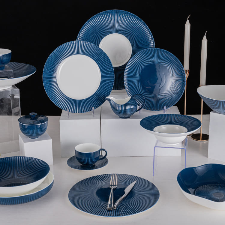 Blossom Blue Dinnerware Set (2)