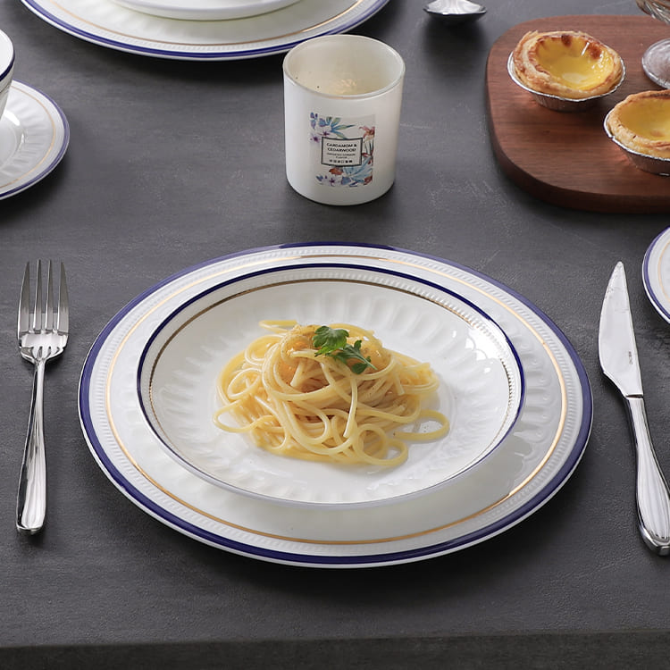 Roman Deep Pasta Plate 8 Polegada (1)