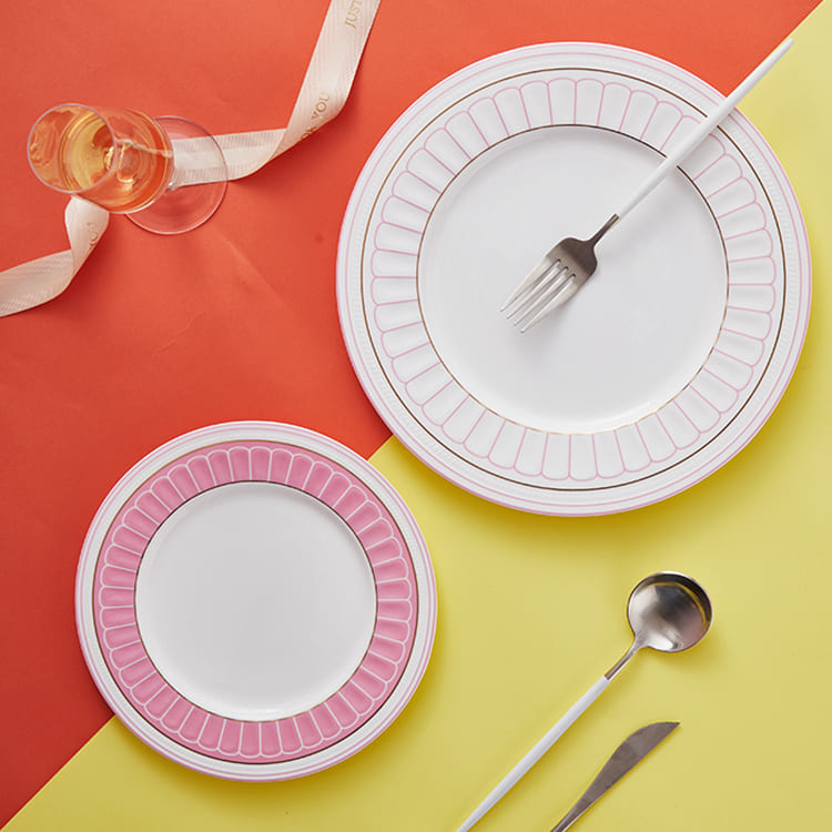 Roman Pink Dinner Plate (1)